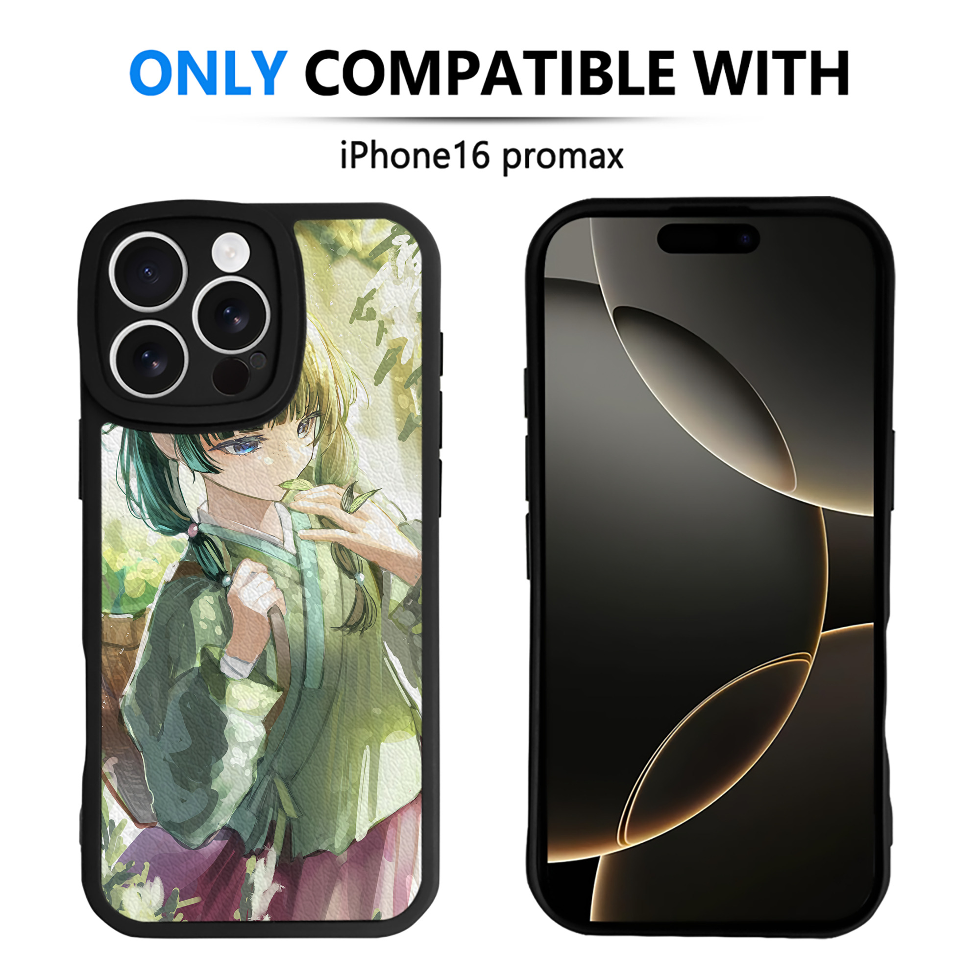 （画像用） 薬屋のひとりごと The Apothecary Diaries 【iPhone 16シリーズ対応】シリコンスマホケース（レザー調） 材質：シリコン